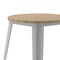 Flash Furniture 23.75 RD Dining Table Brown Poly Top/Silver Frame JJ-T14623-60-BRSL-GG - alternate 9